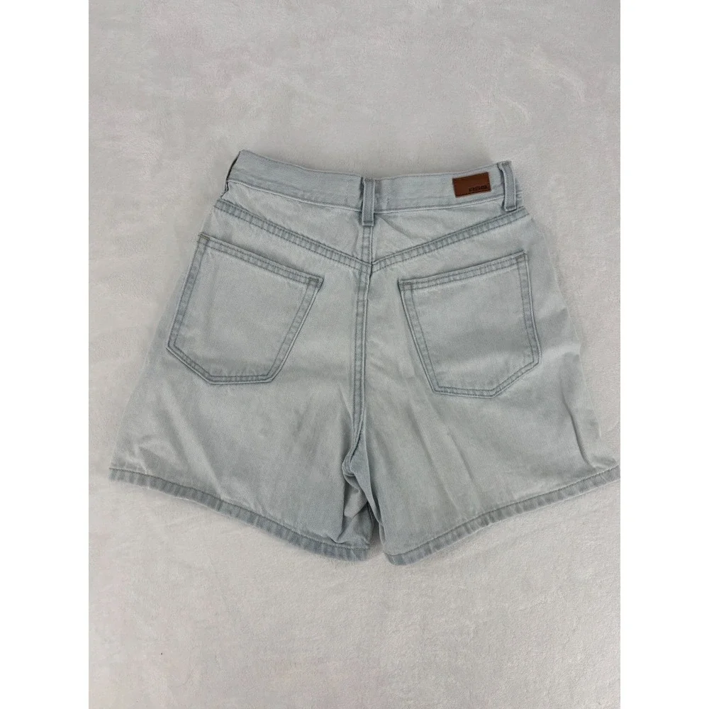 RSQ Denim Shorts Womens‎ 27 Light Wash Super High Rise Mom Summer Casual